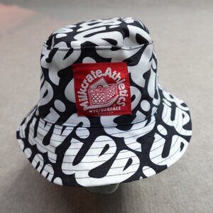 Vintage Milkcrate Athletics Bucket Hat Black White Red "ill" Made in USA